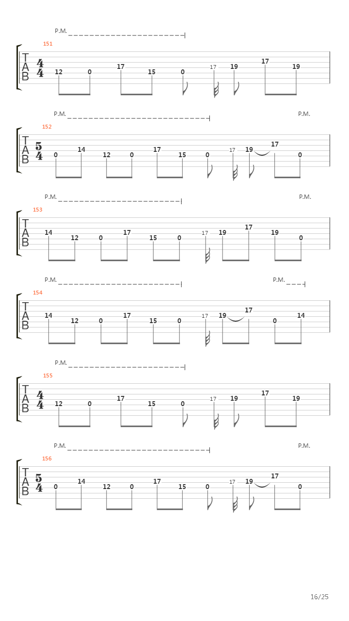 Flatline吉他谱