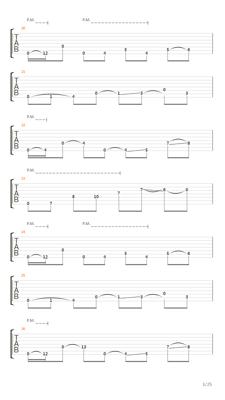 Flatline吉他谱