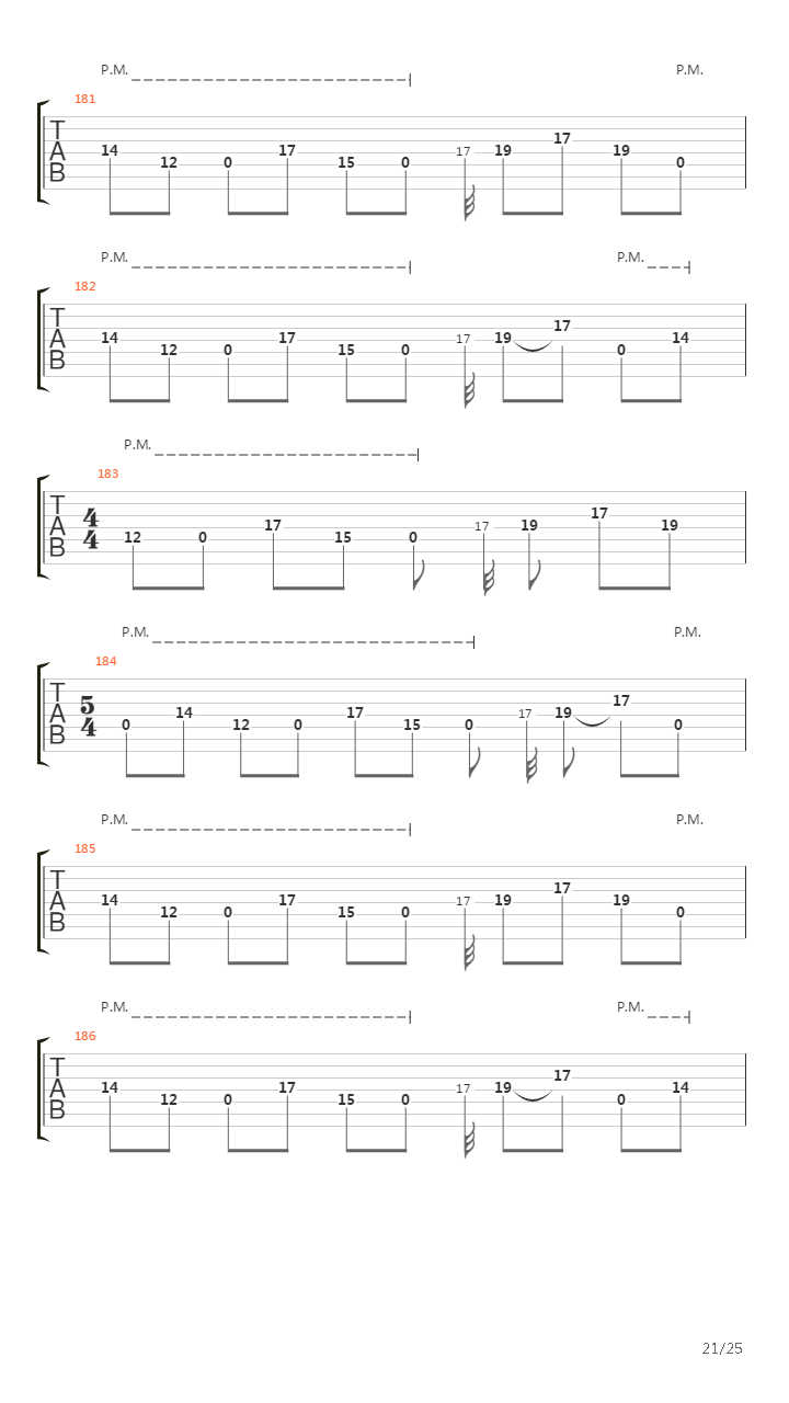 Flatline吉他谱