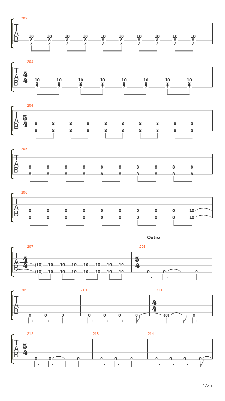 Flatline吉他谱