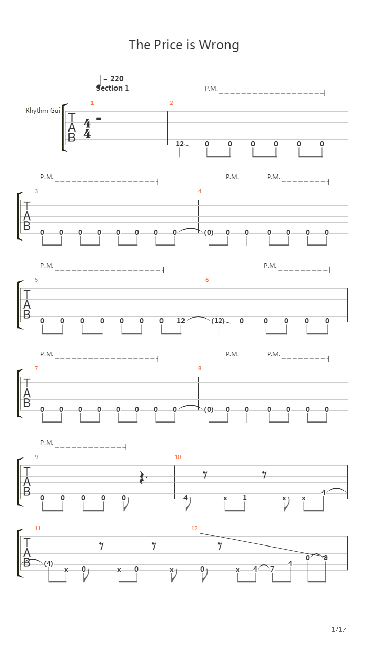 The Price Is Wrong吉他谱