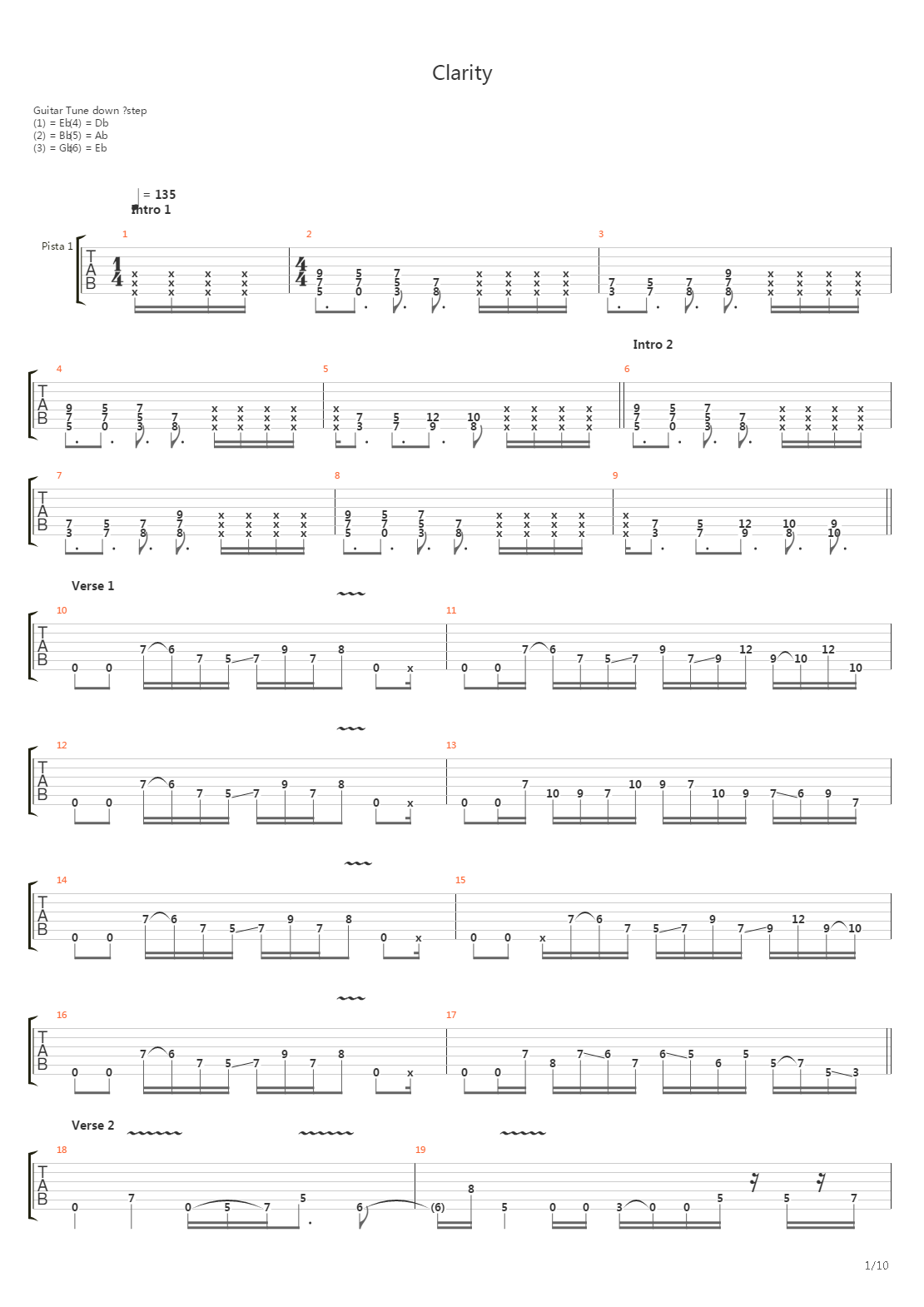Clarity吉他谱
