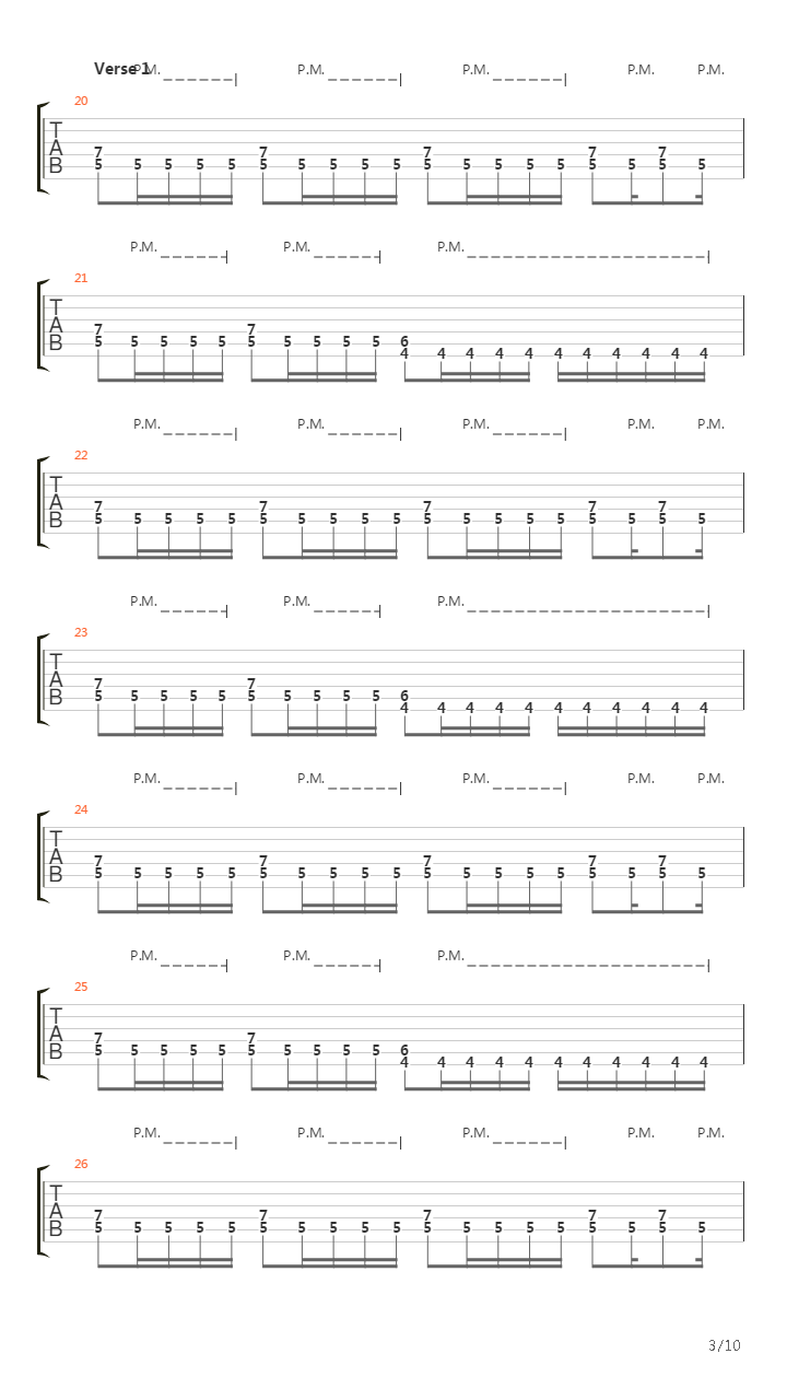 Discipline吉他谱