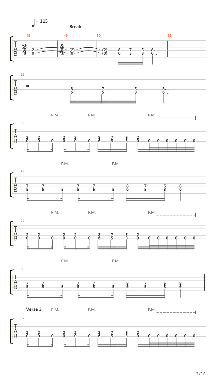 Discipline吉他谱