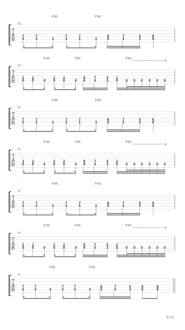 Discipline吉他谱