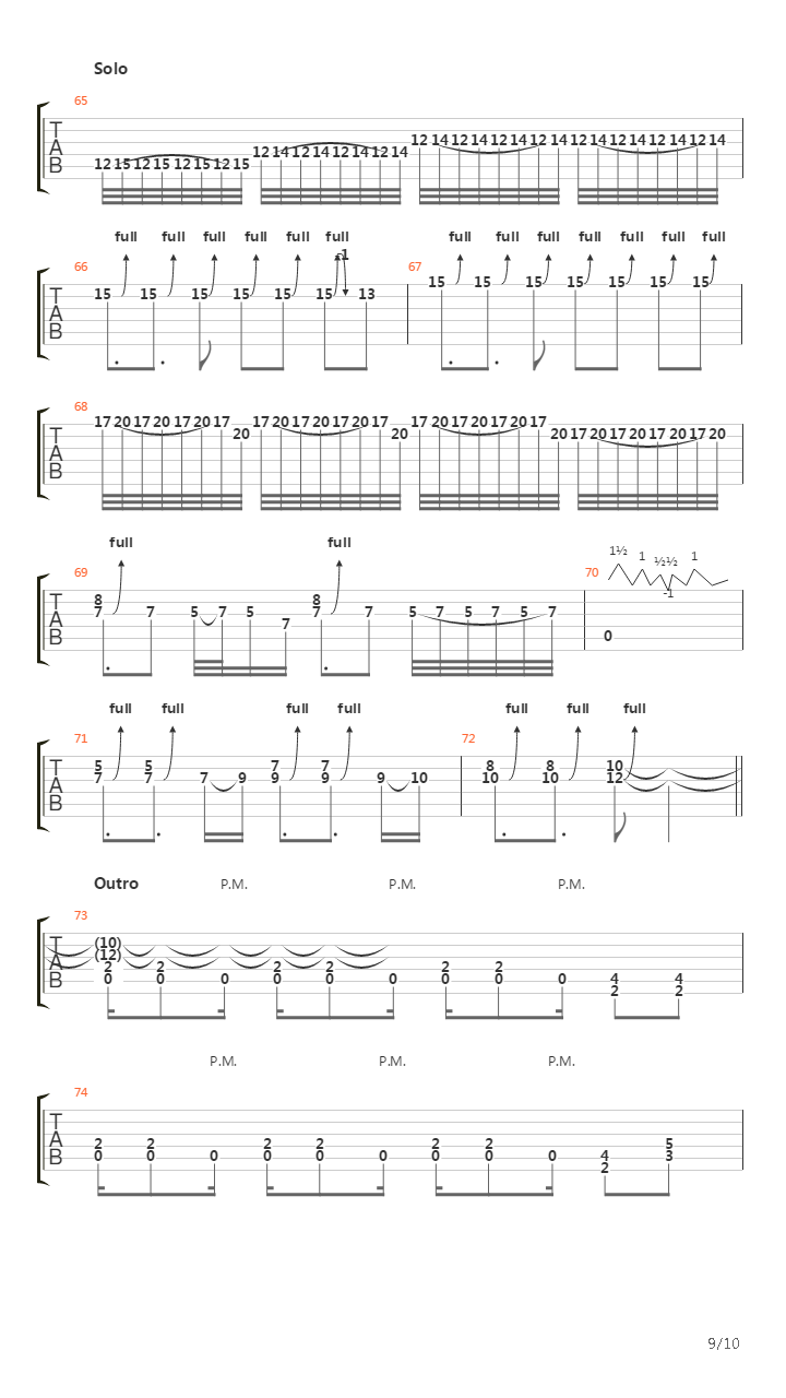 Discipline吉他谱