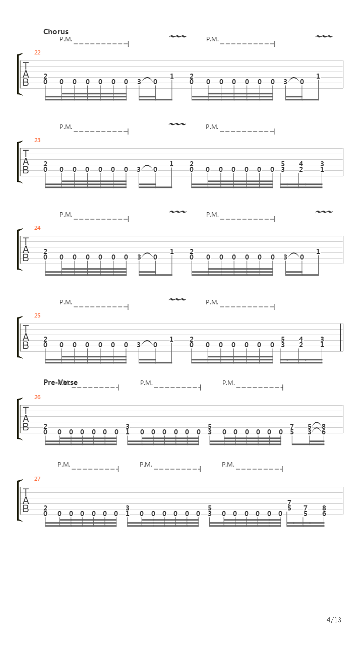 Parricide吉他谱