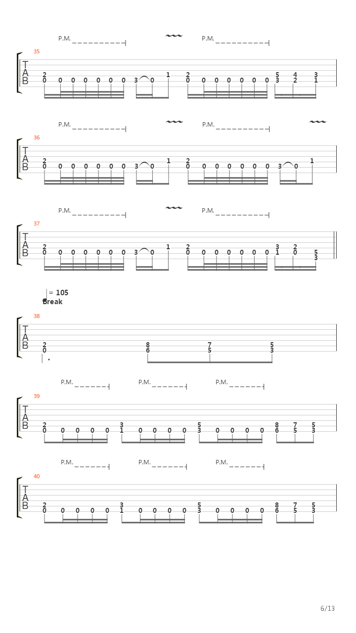 Parricide吉他谱