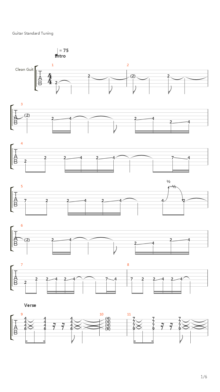 Liar吉他谱