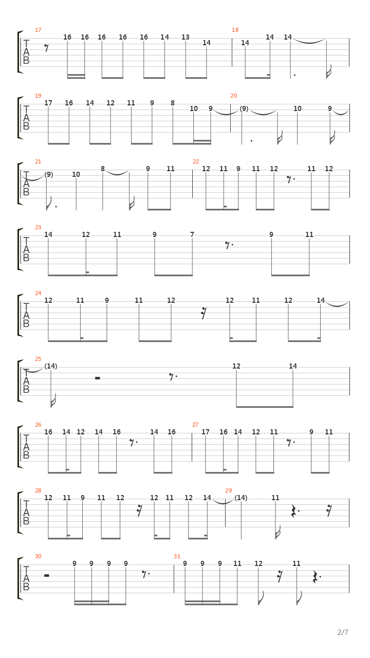 Epilogue吉他谱