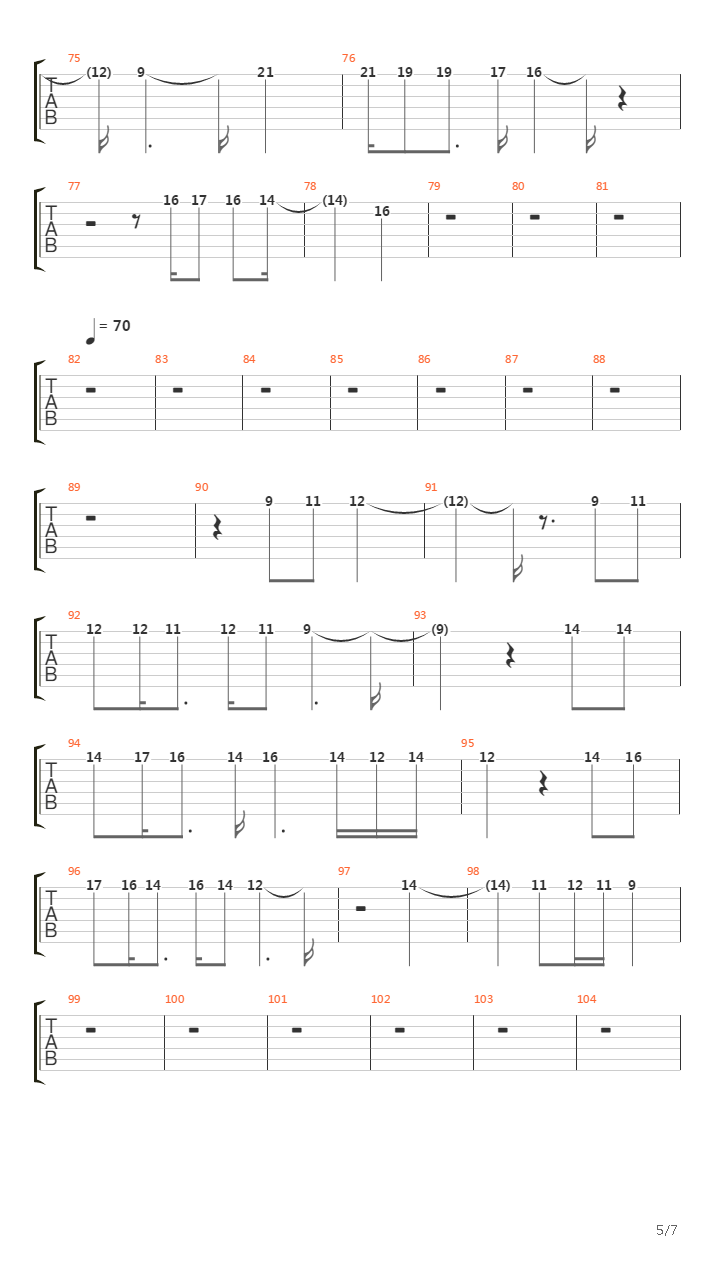 Epilogue吉他谱