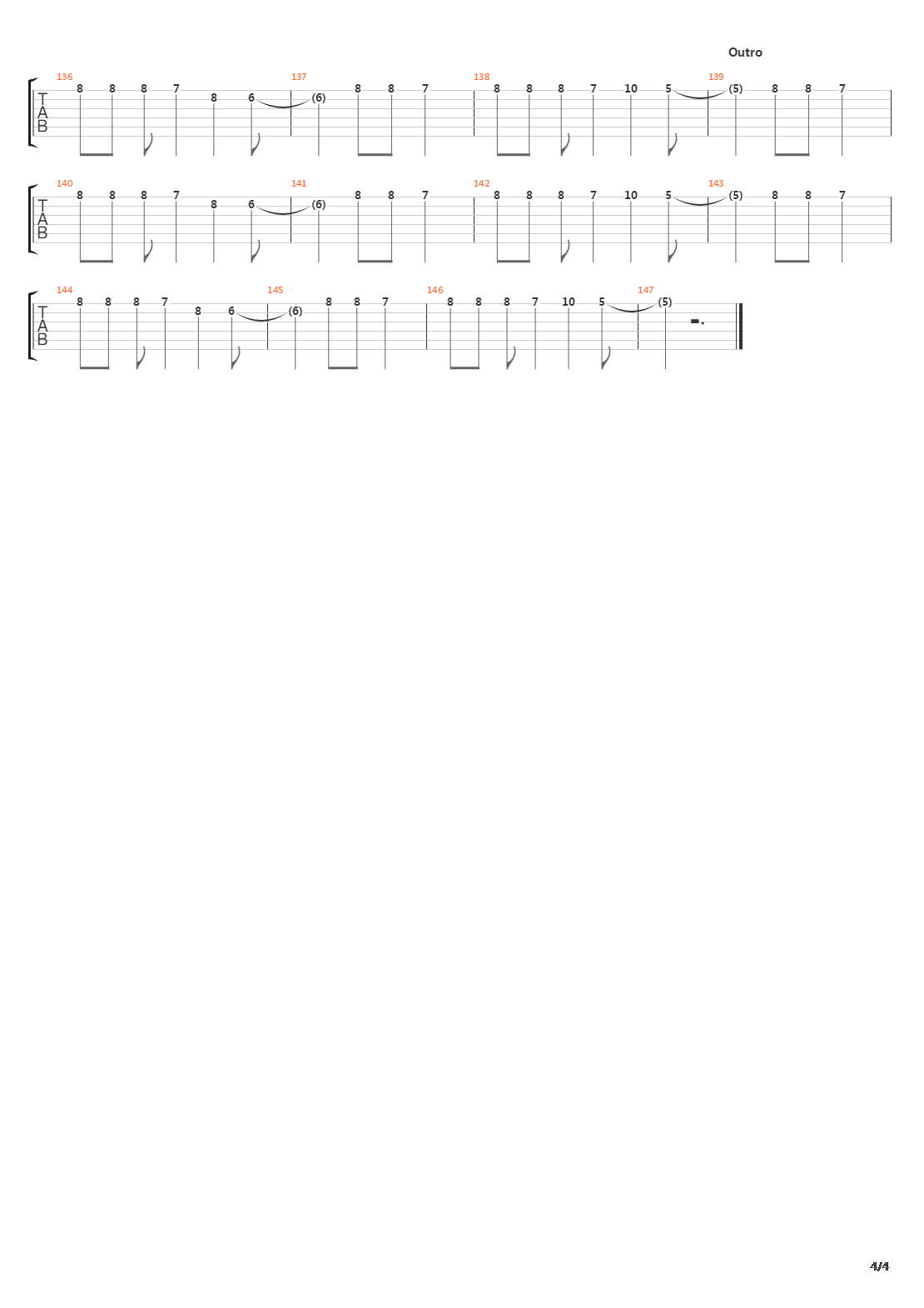 Black吉他谱