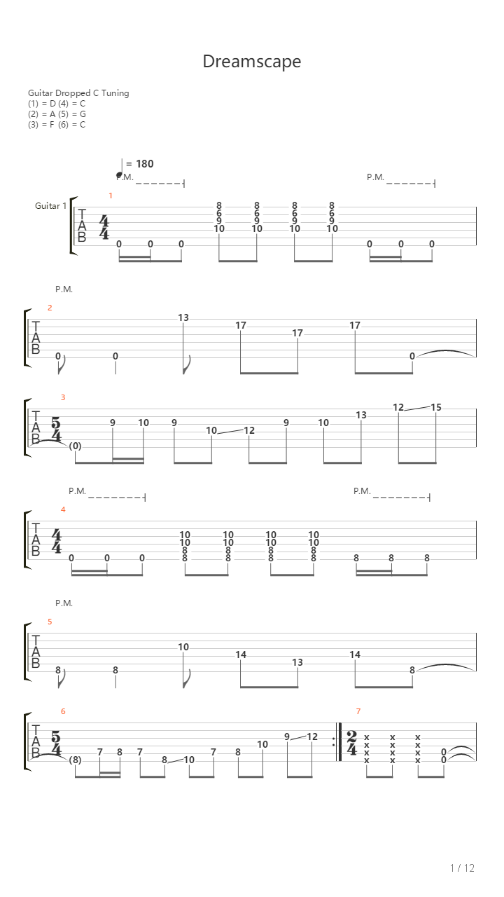 Dreamscape吉他谱