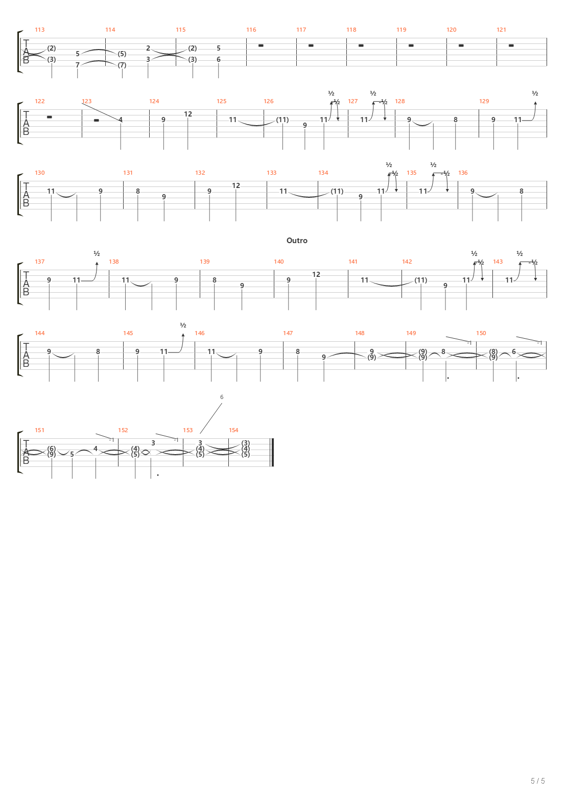 Further Below吉他谱
