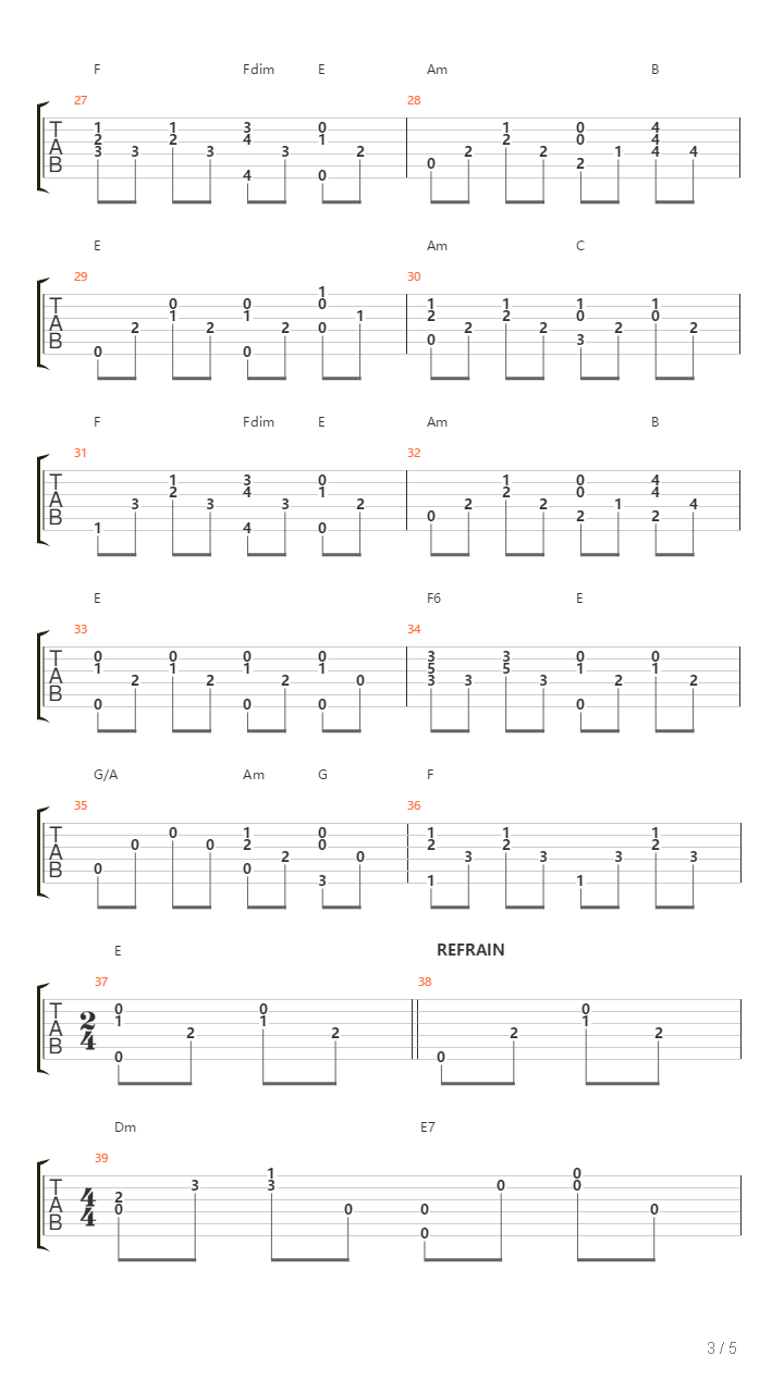 Geant吉他谱