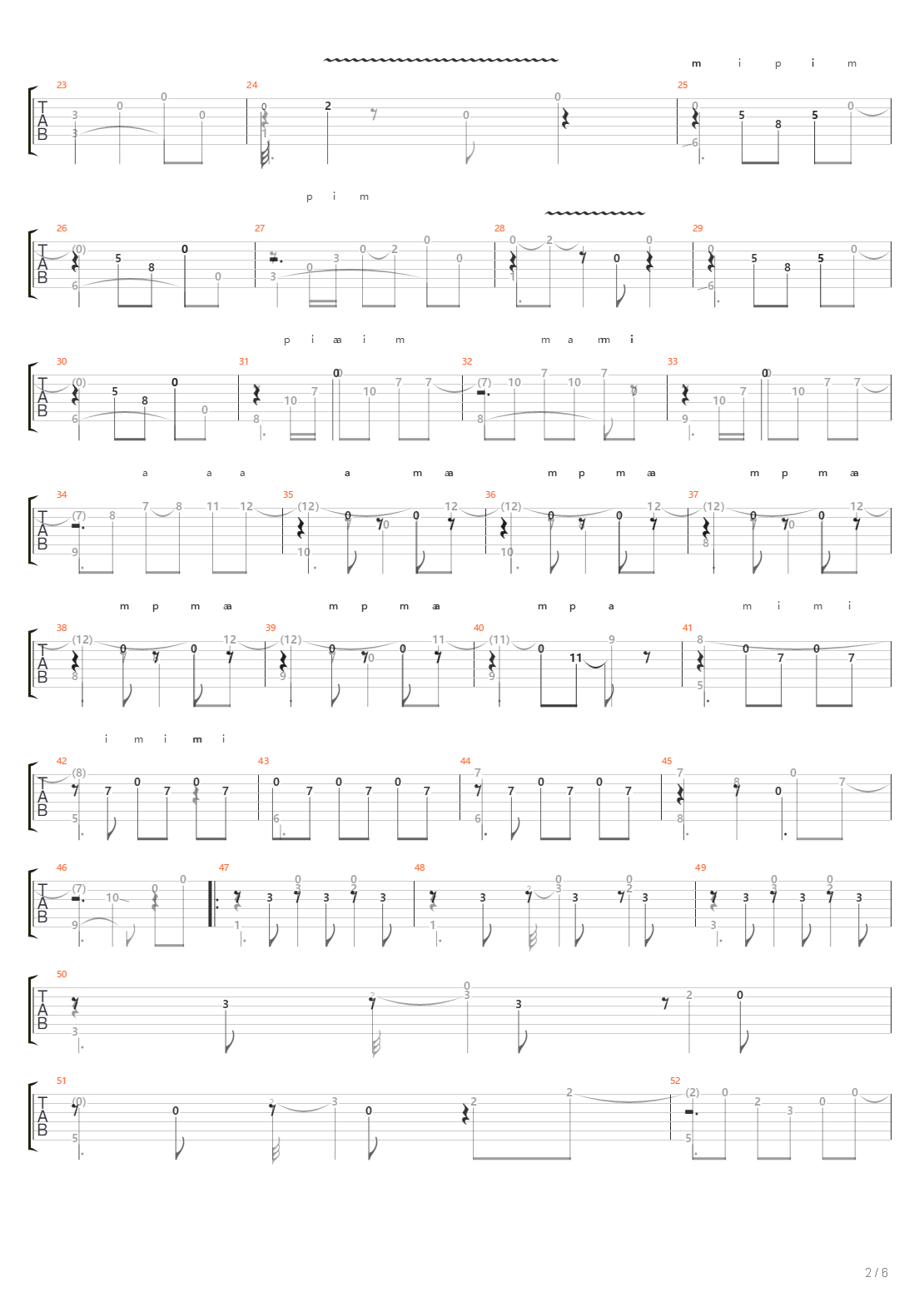 Western吉他谱