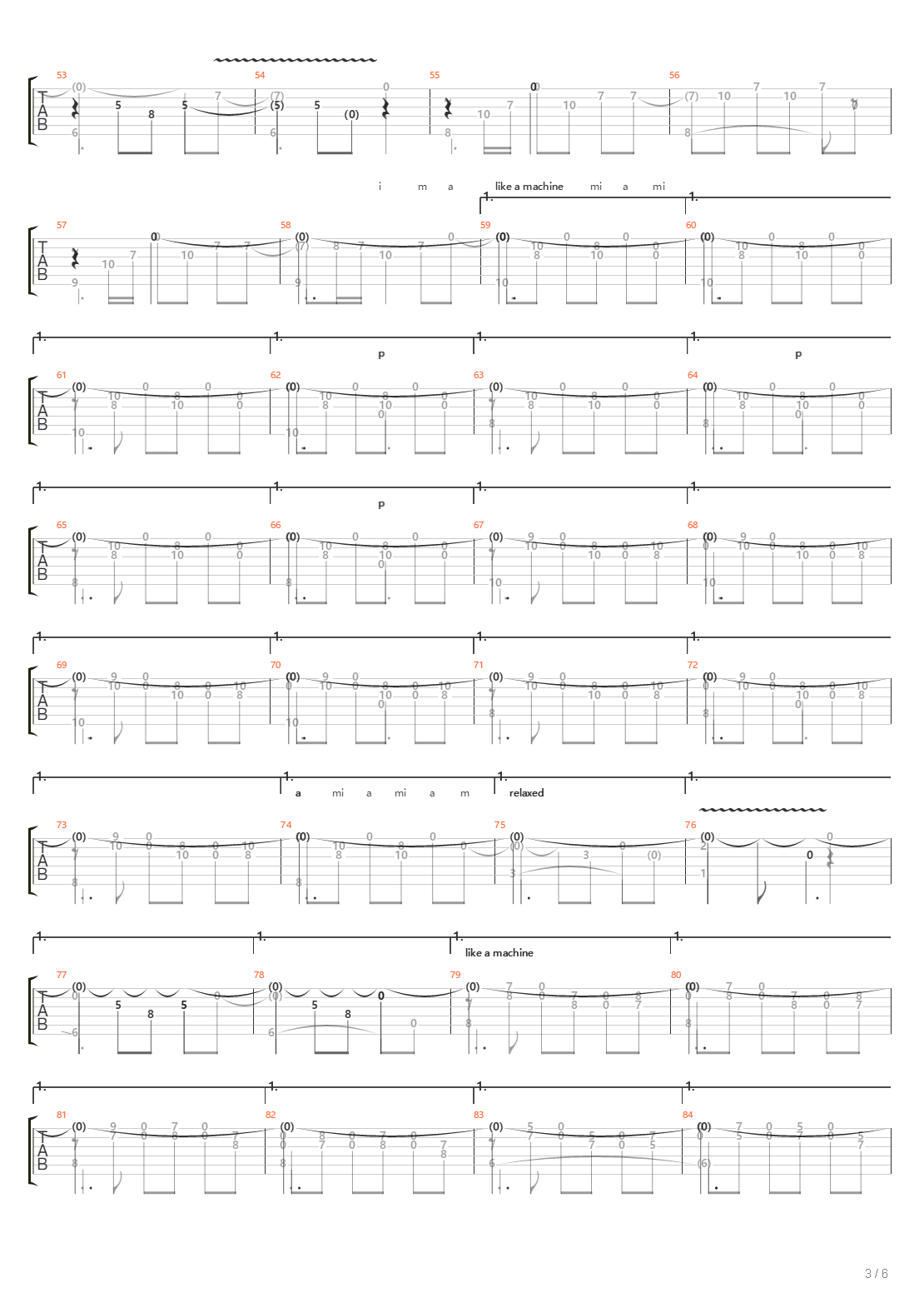 Western吉他谱