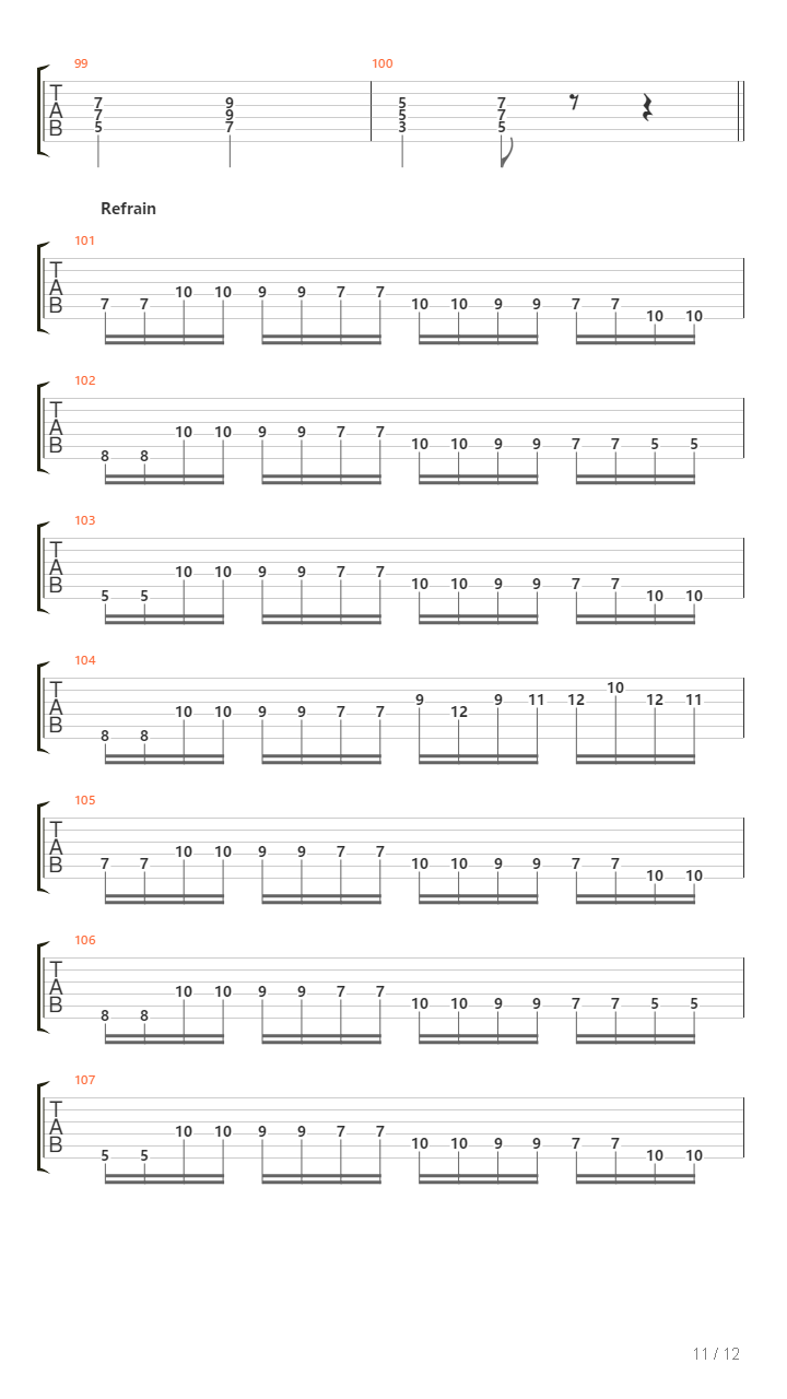 Back To Back吉他谱