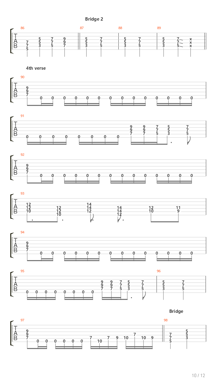 Back To Back吉他谱