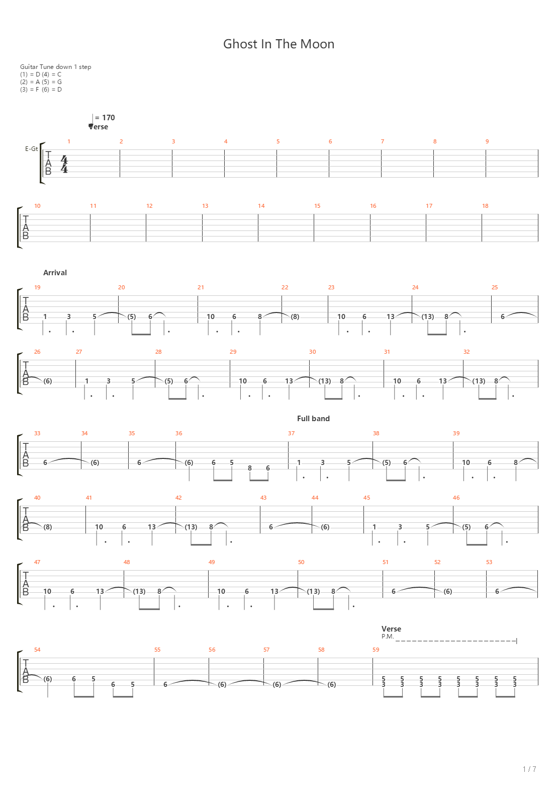 Ghost In The Moon吉他谱
