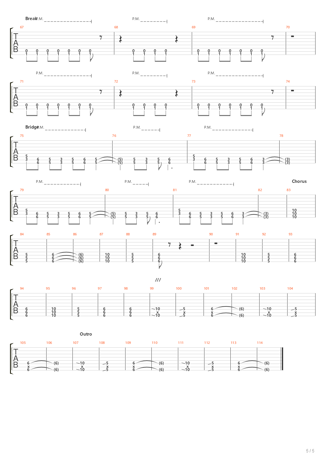 Erebus吉他谱