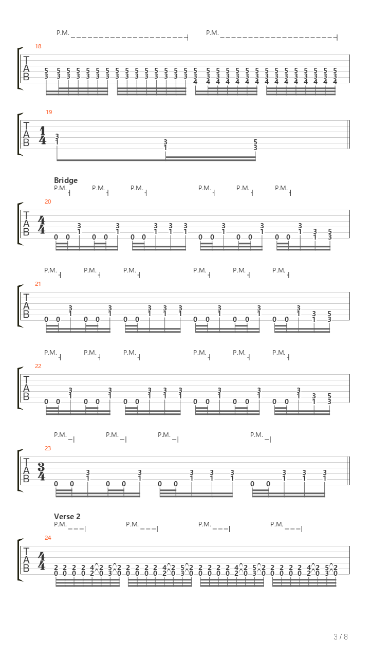 Pace Til Death吉他谱