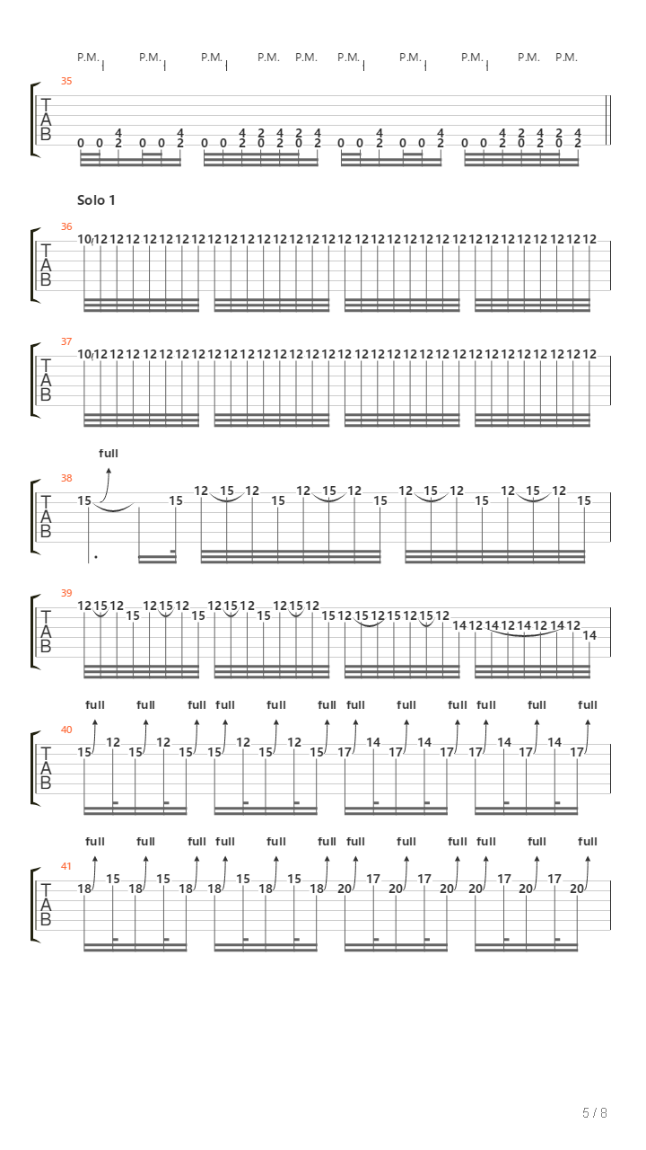 Pace Til Death吉他谱