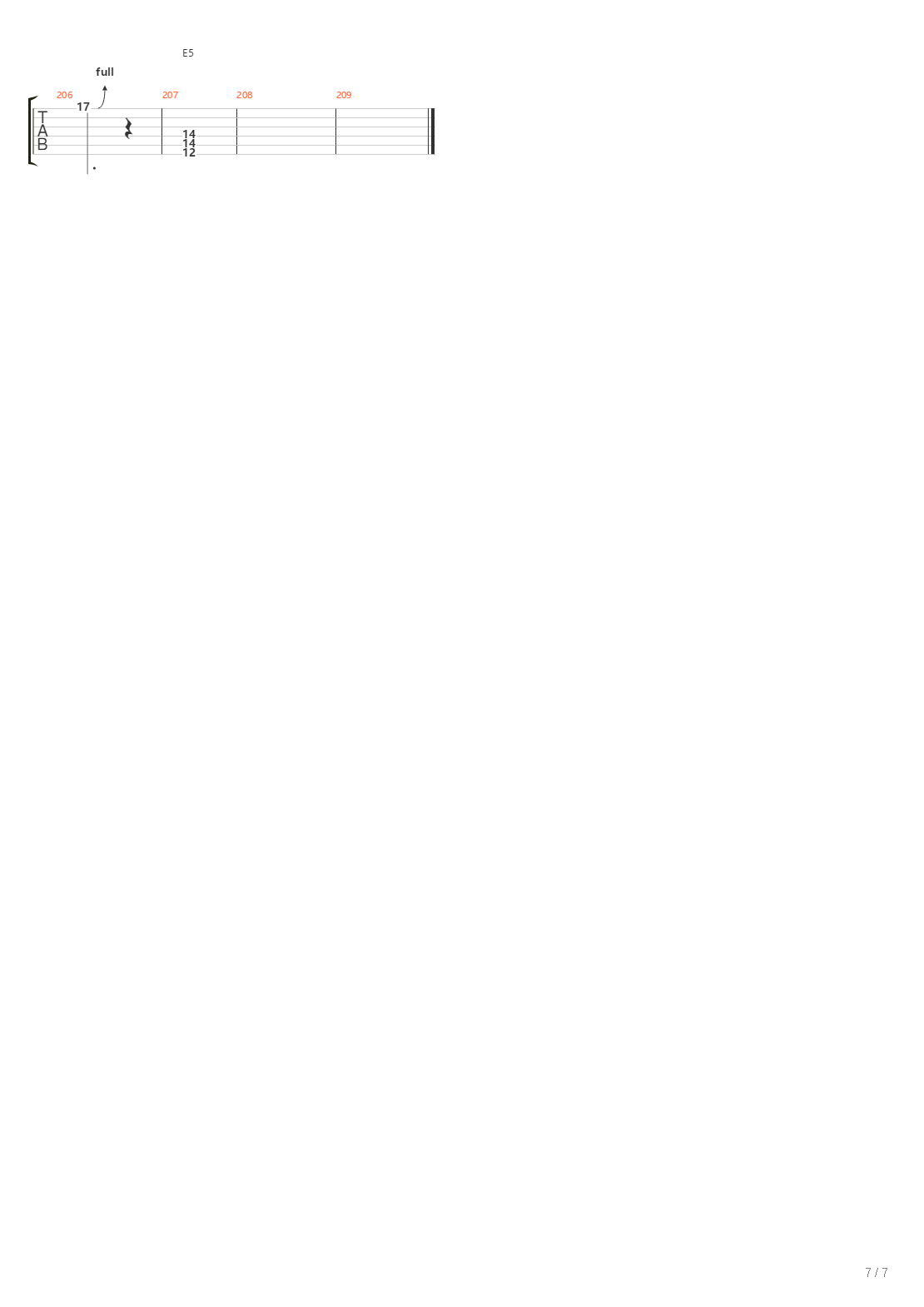 Traffic吉他谱