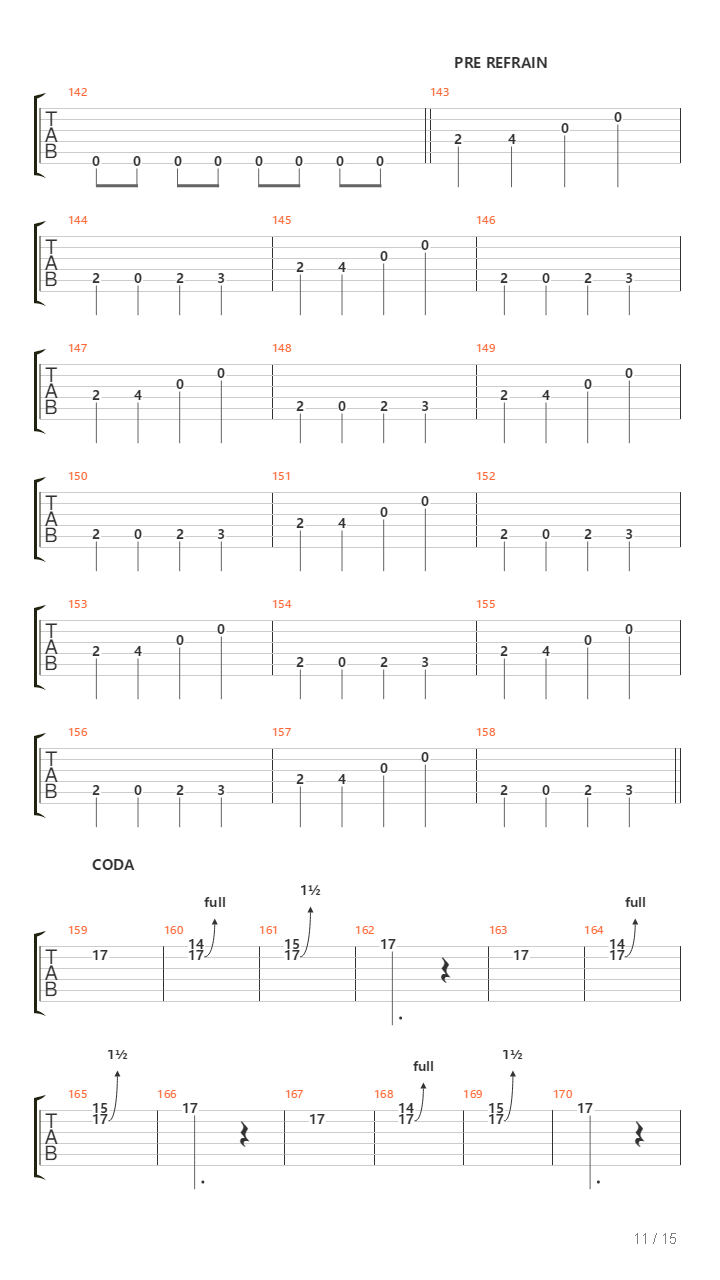 Traffic吉他谱