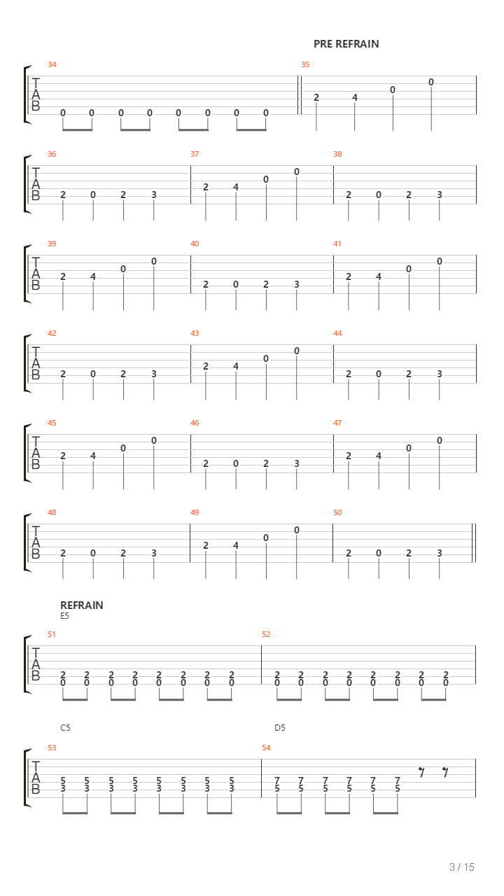 Traffic吉他谱