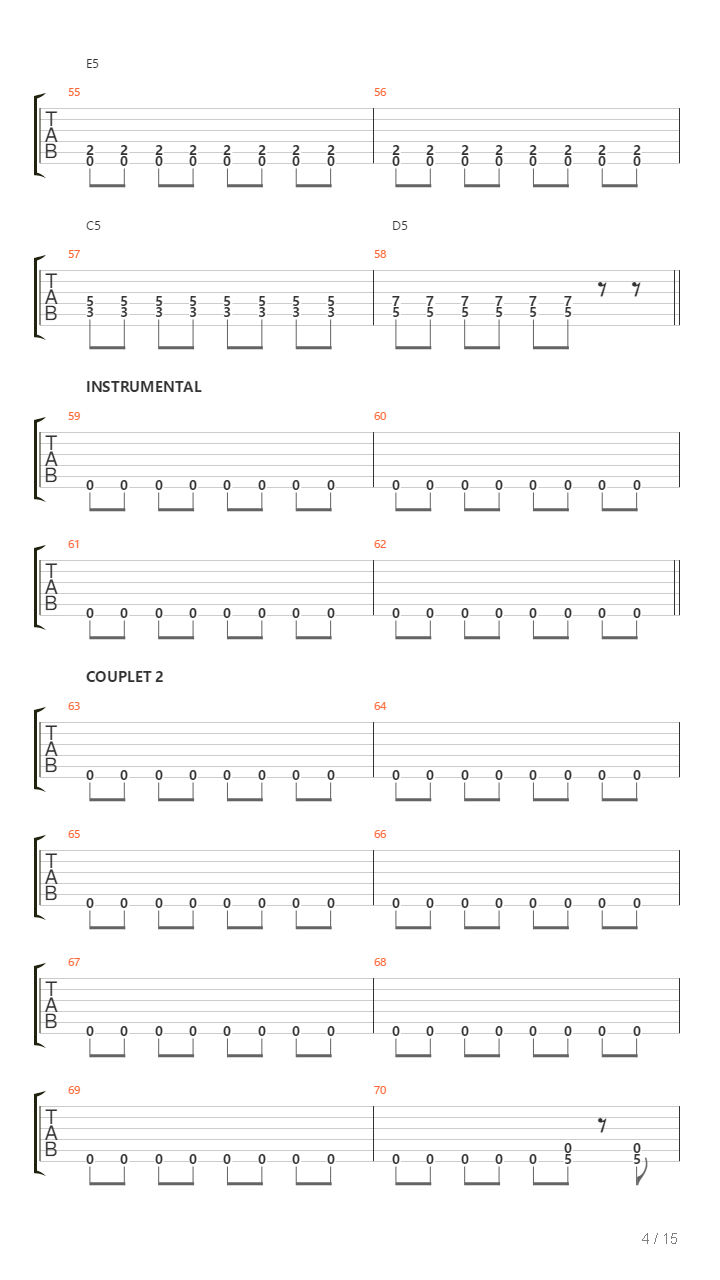 Traffic吉他谱