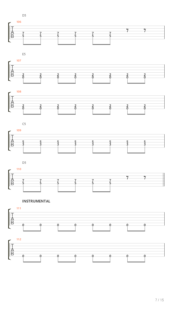 Traffic吉他谱