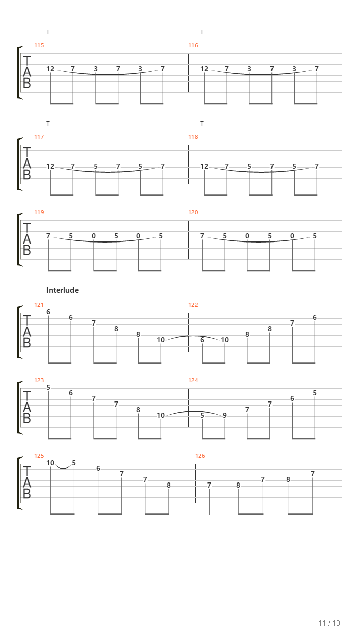 Lexorde吉他谱