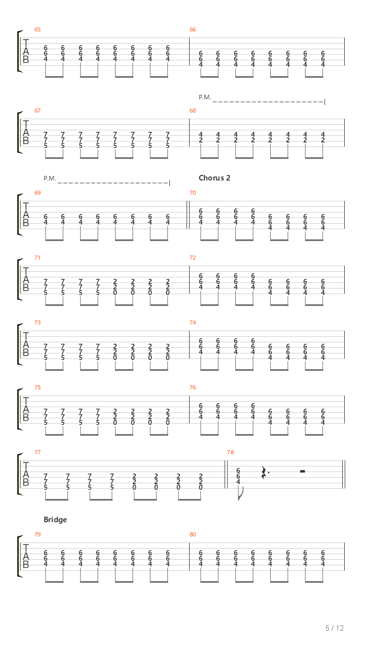 Rat Race吉他谱