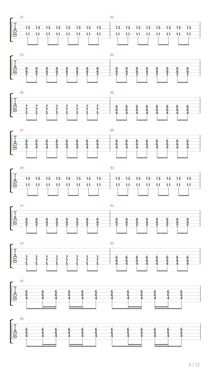 Rat Race吉他谱