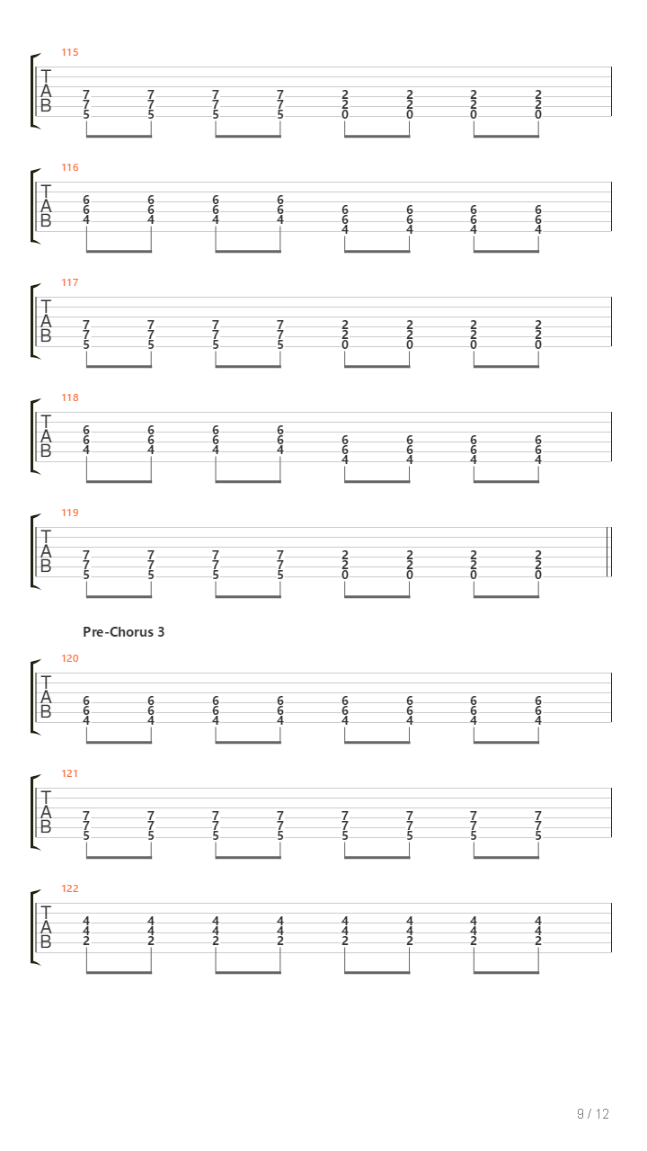 Rat Race吉他谱