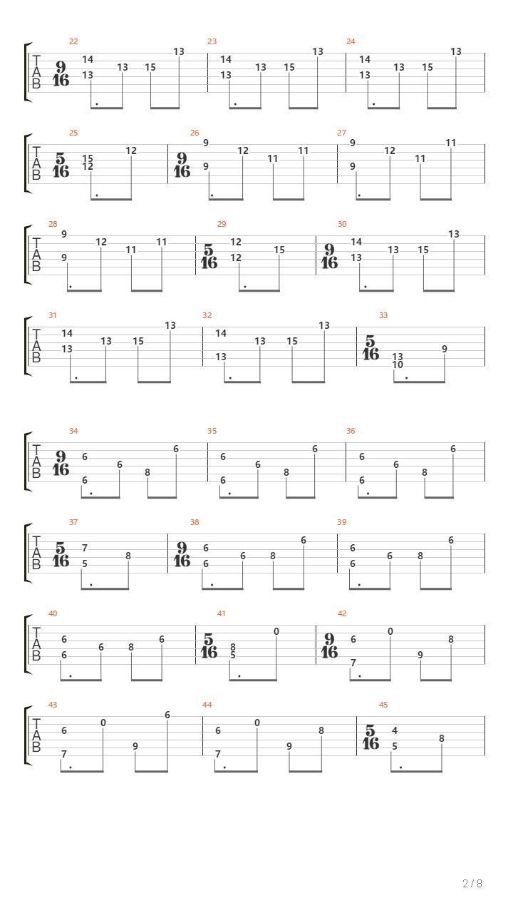 No Signal吉他谱