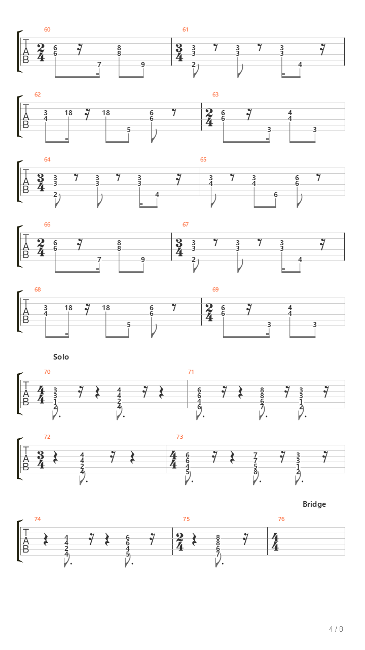 No Signal吉他谱