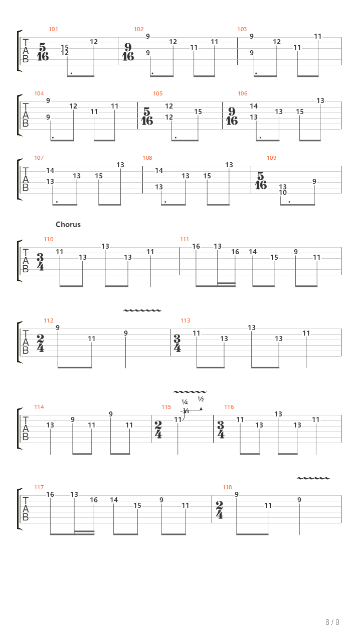 No Signal吉他谱