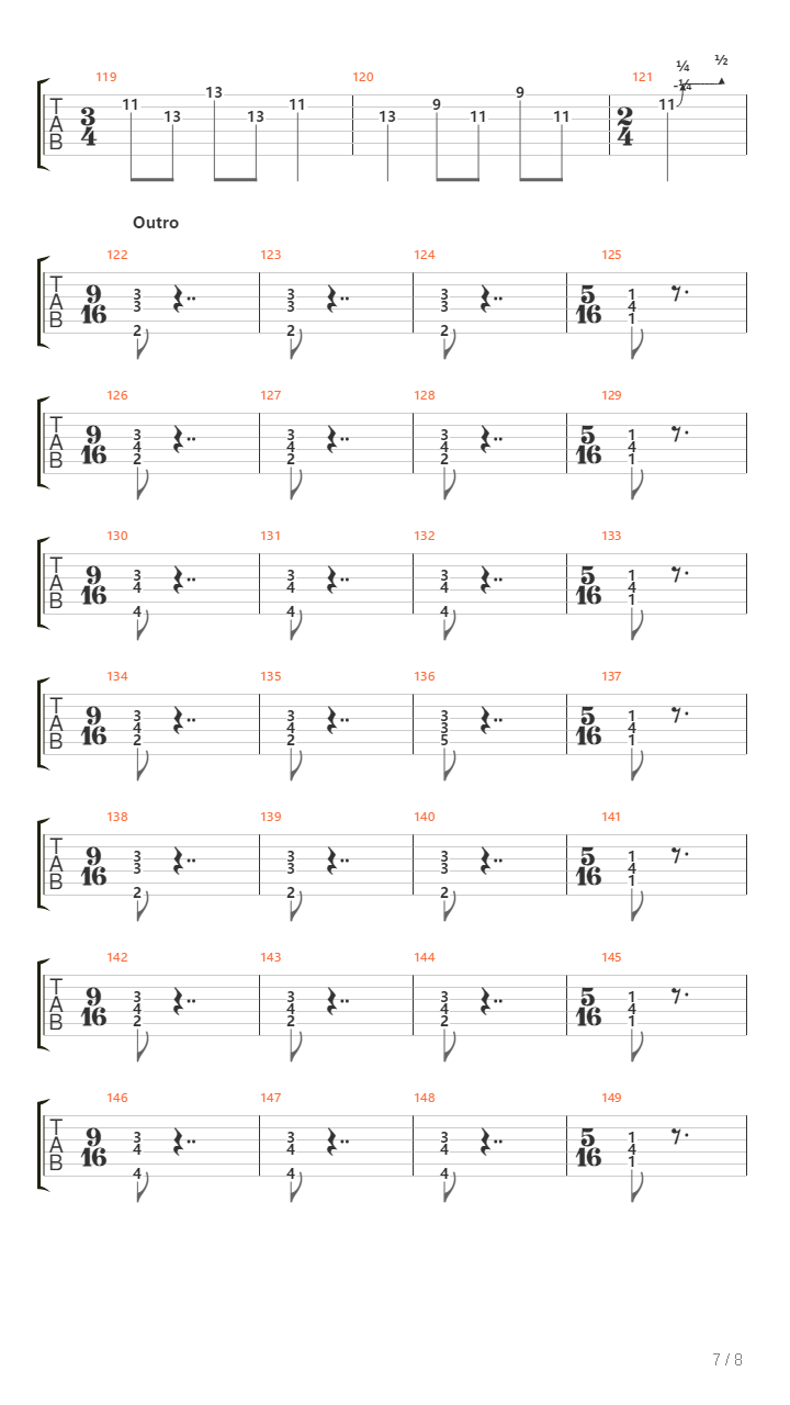 No Signal吉他谱