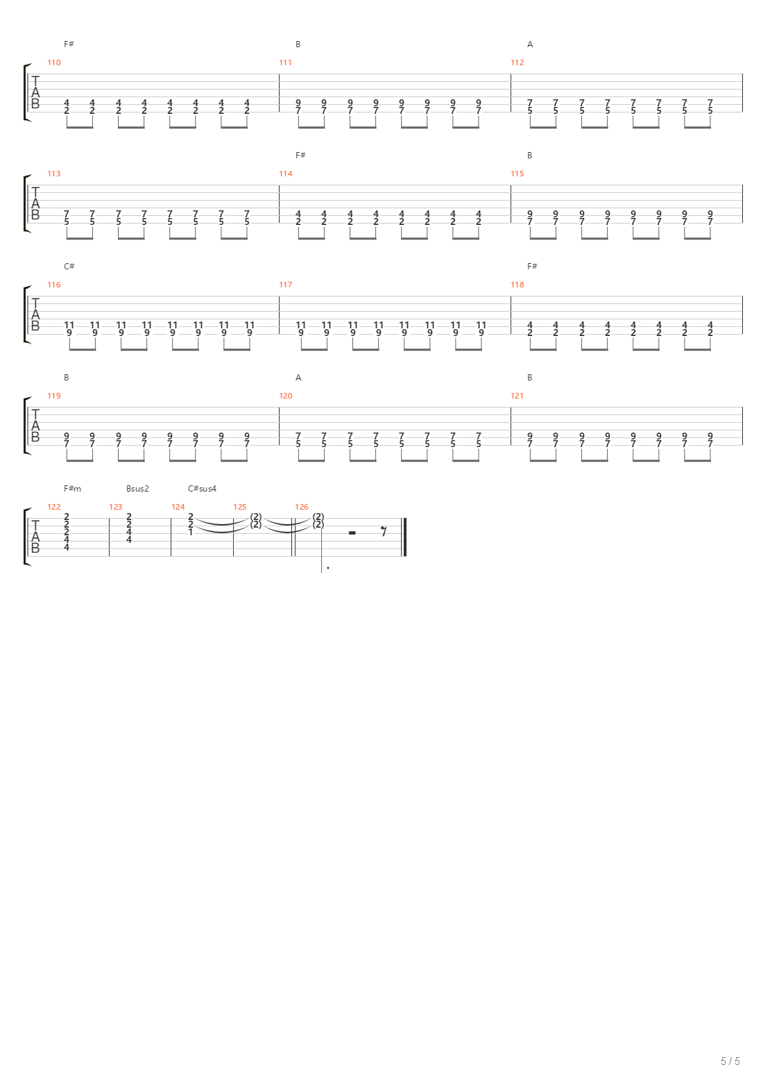 En Apesanteur吉他谱