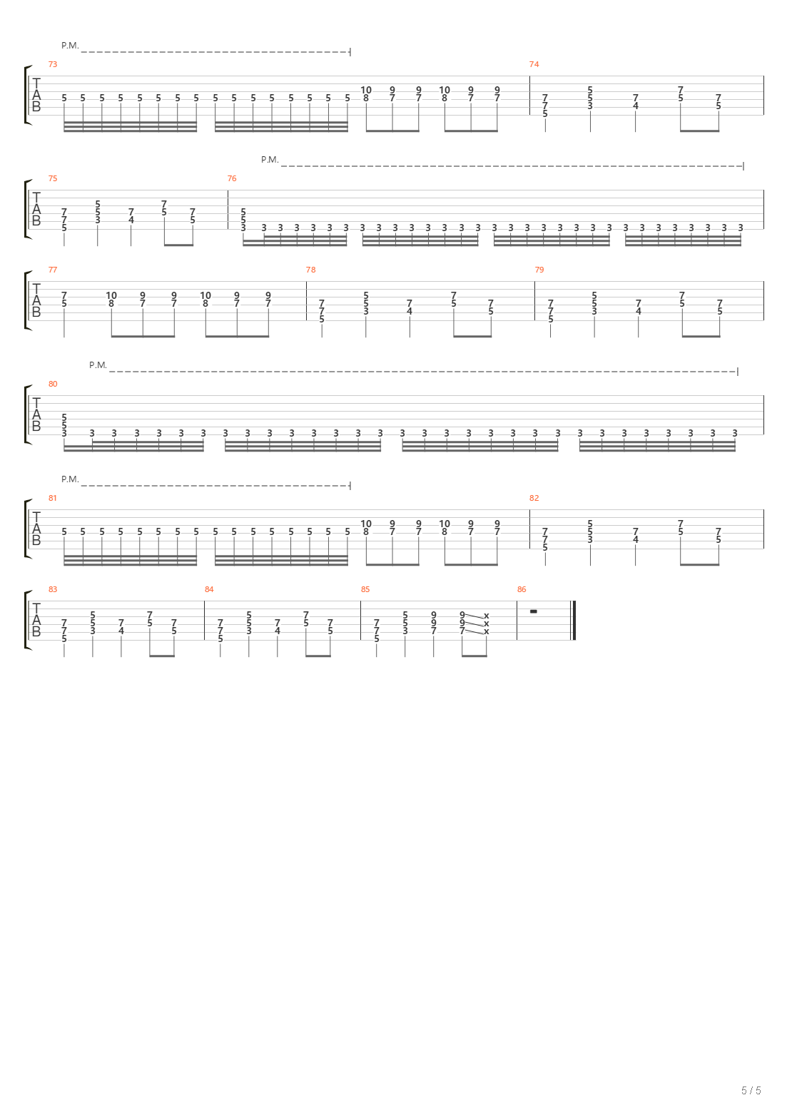 Usa For Usa吉他谱