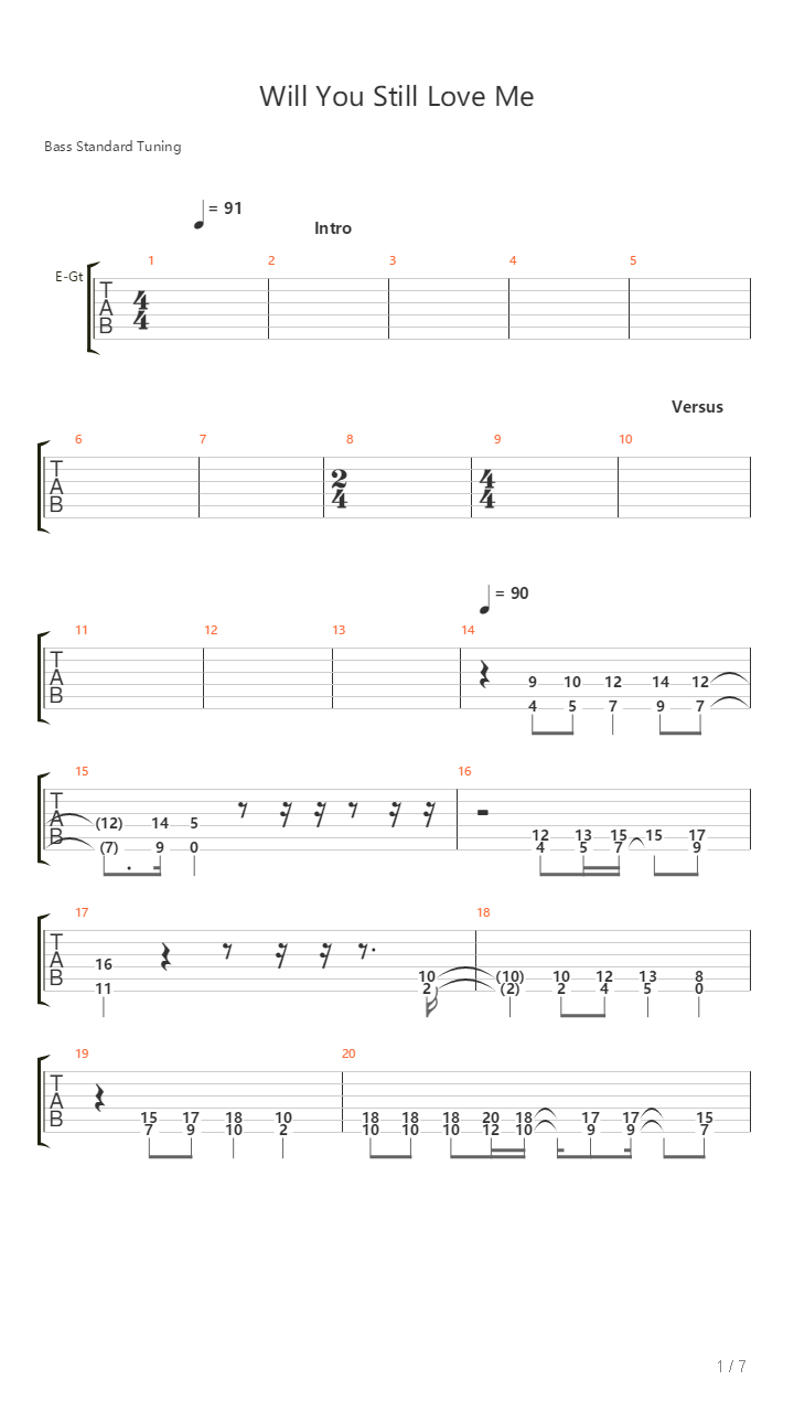 Will You Still Love Me吉他谱