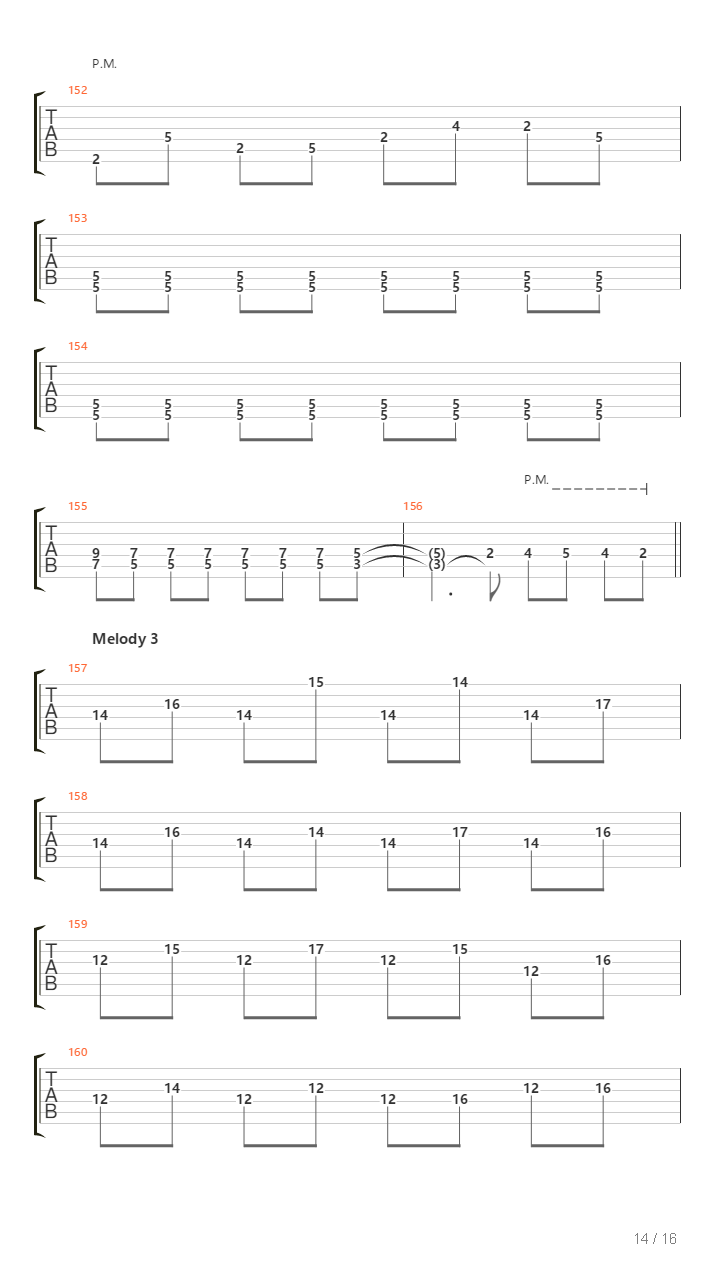 Platitudes And Barren Words吉他谱