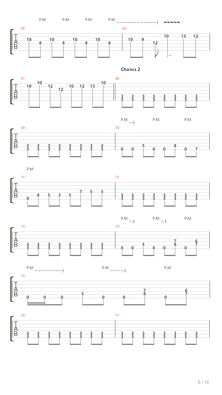 Platitudes And Barren Words吉他谱