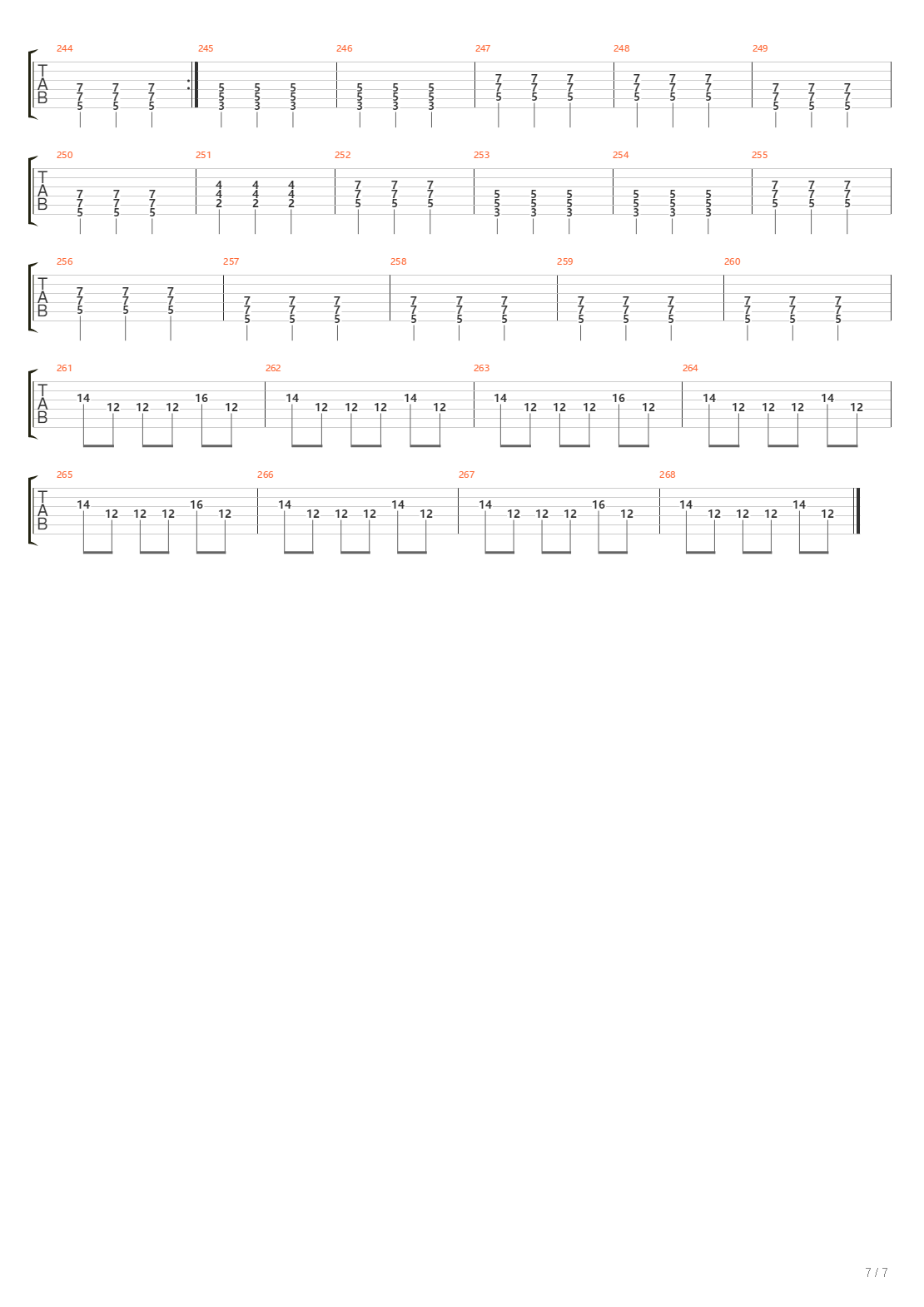 The Pavilion A Long Way Back吉他谱