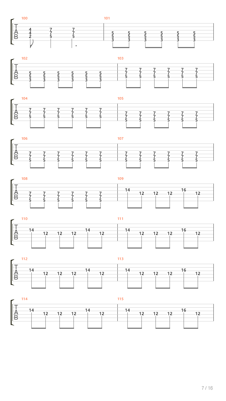 The Pavilion A Long Way Back吉他谱