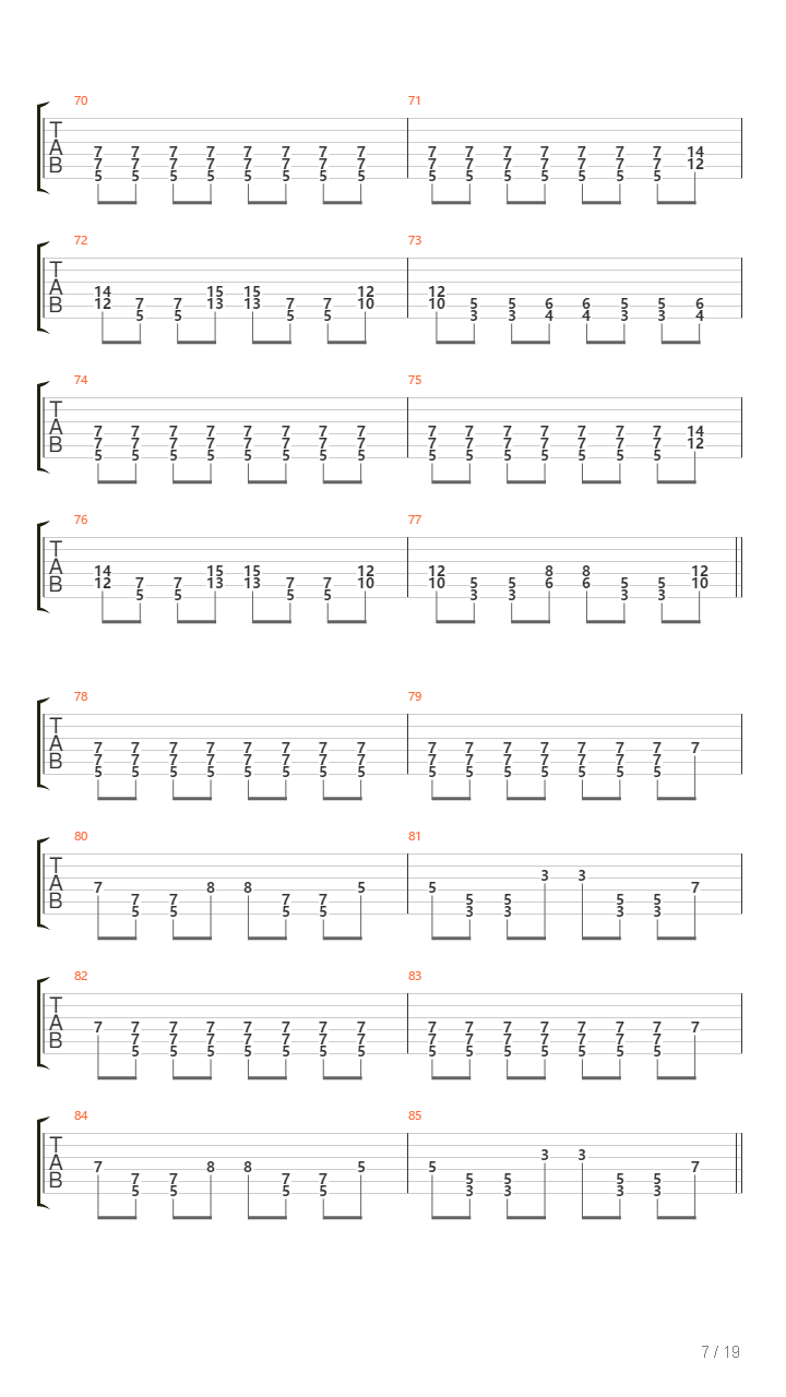Thorns In The Planets Side吉他谱