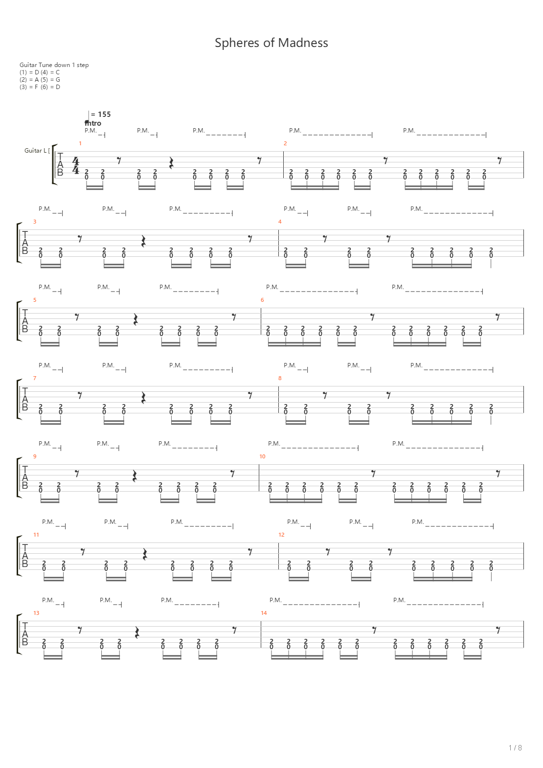 Spheres Of Madness吉他谱