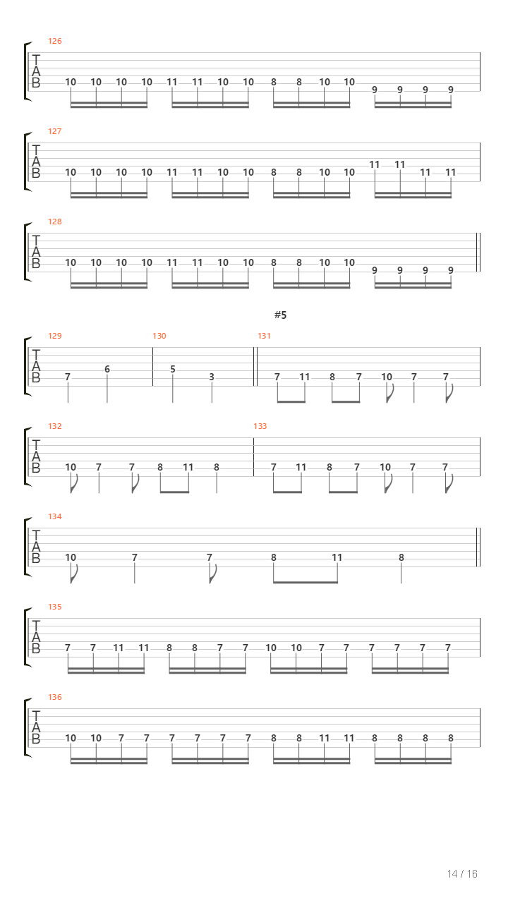 The Forlorn吉他谱